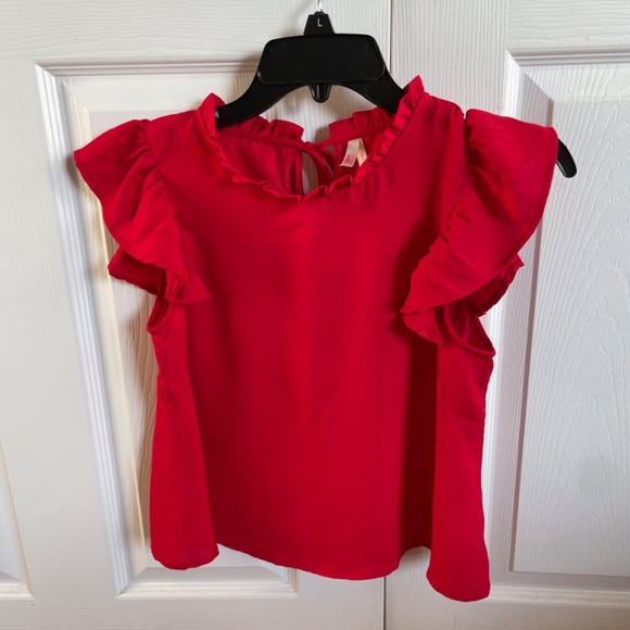Red sleeveless top juniors size S - Picture 1 of 3